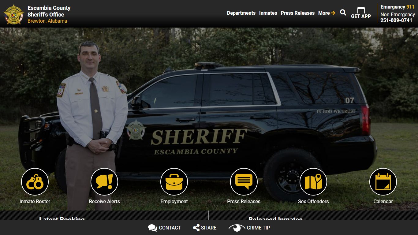 Inmate Roster (252) - Escambia County Sheriff, AL